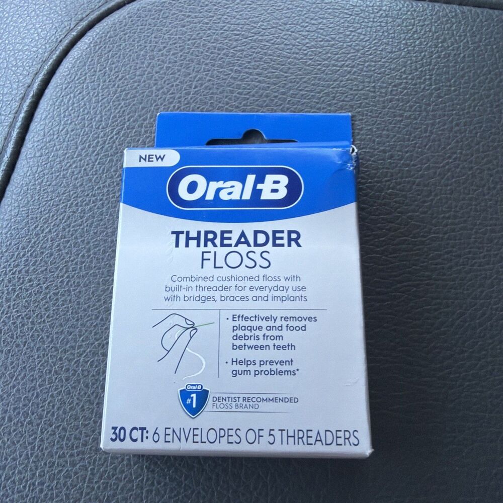 Oral-B GLIDE Pro-Health Dental THREADER FLOSS 30 Single Use Packets ORIGINAL